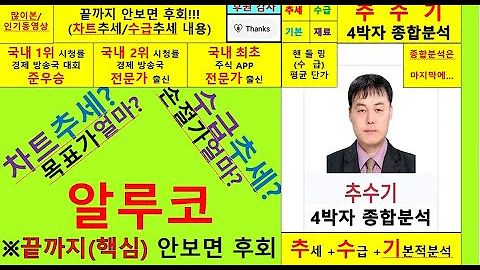 알루코(동양강철001780)종목진단및향후주가전망 추수기(추수)전문가