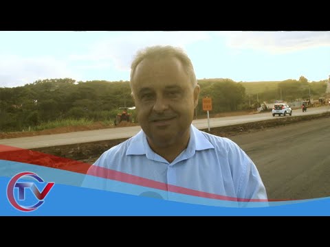 Deputado estadual Gustavo Mitre vistoria obras do trevo do Morro do Engenho