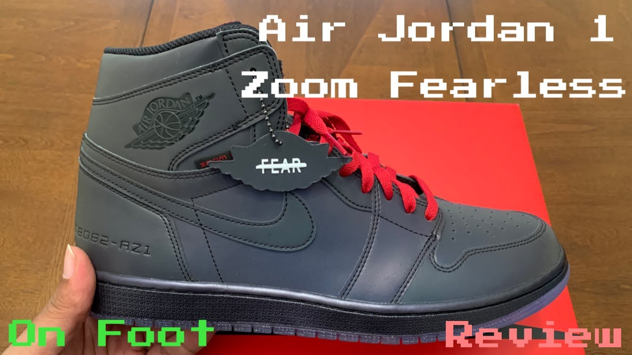 air jordan 1 zoom fearless on feet