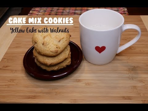 cake-mix-cookies-recipe-|-yellow-cake-with-walnuts