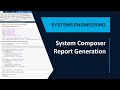 Report Generation with System Composer