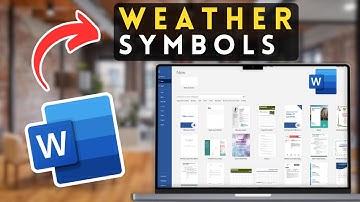 How to Insert Weather Symbols in Microsoft Word | MS Word Tutorial (2025)