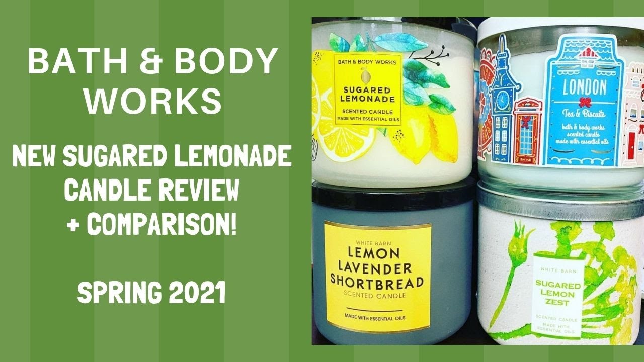 Bath & Body Works NEW Sugared Lemonade Candle Review + Comparison!