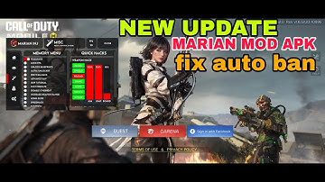 NEW UPDATE | MARIAN CODM MOD MENU INJECTOR FIX AUTO BAN 1DAY | SAFE MAIN ACCOUNT