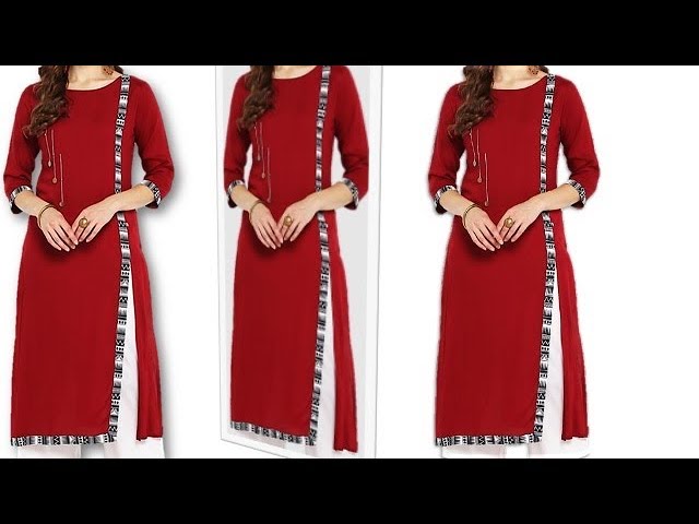 Long Kurtis With Side Slits - Buy Side Cut Kurtis Online at Best Prices in  India | Flipkart.com