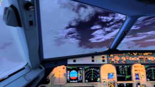 Prepar3d v2.4 RC2 - cloud test with Airbus A319