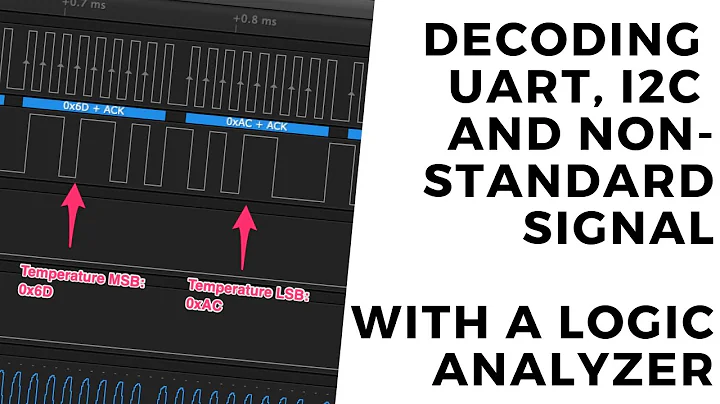 Decoding UART, I2C and a non-standard signal // With Saleae logic analyzer and temperature sensors