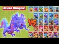 Azure dragon vs all troops  clash of clans