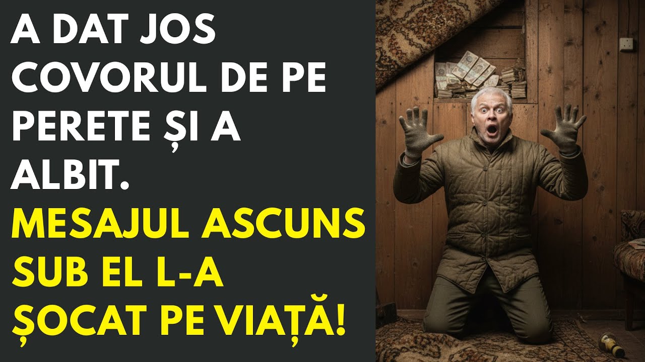A dat jos covorul de pe perete și a albit. Mesajul ascuns sub el l-a șocat pe viață!