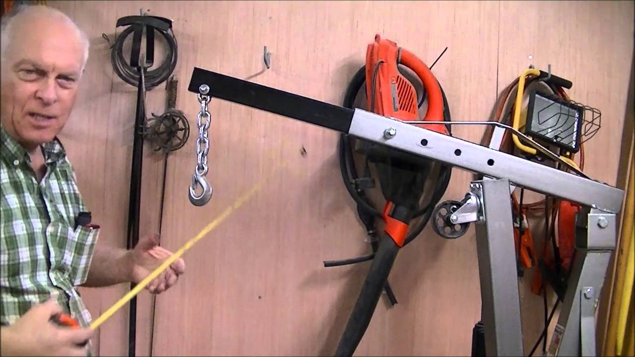 Fork lift from Harbor Freight shop crane part1 of 2 YouTube