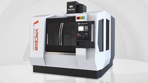 Display video of machined parts of deed 3 axis vertical machining center