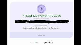 GET AI CERTIFICATE: Understand how AI impacts you and your government screenshot 5