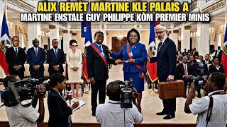 Jij La Fe Alix Remet Martine Ak Guy Philippe Kle Pal A  Pou Yo Fe Res Manda Jovenel Moise La 