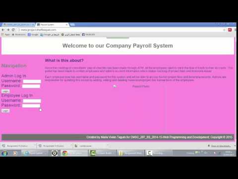 Project Demo for CMSC_207_SS_2014-15-Web Programming and Development