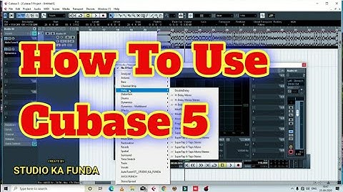 How To Use Cubase 5 । Cubase 5 Tutorial Hindi । Cubase 5 Basic । Studio Ka Funda