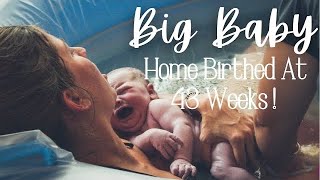 EMOTIONAL HOME BIRTH VLOG at 43 WEEKS PREGNANT! Castor Oil Induced Labor \& Delivery | Water Birth