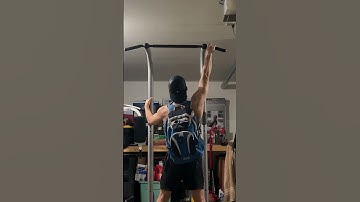 attempting 90 lb weighted pull up #calisthenics #pullups #weightedpullup