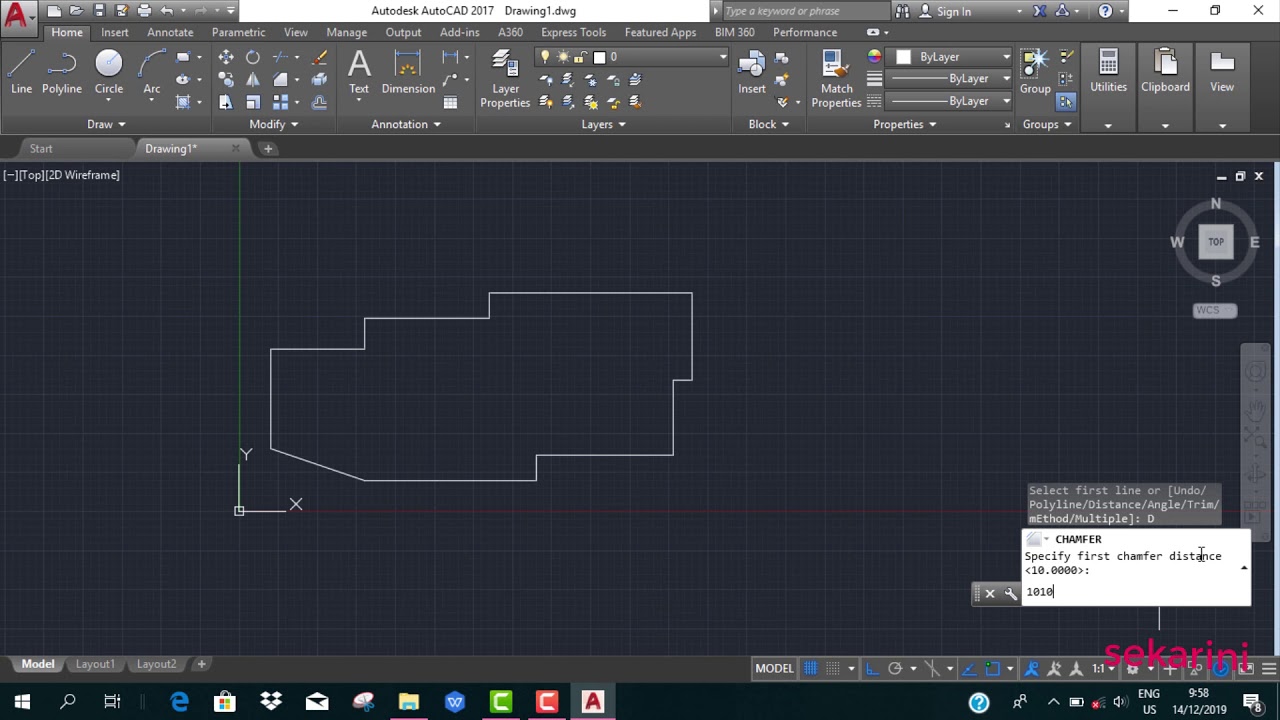 Cara Membuat Garis 2D Menggunakan Aplikasi AutoCAD  YouTube