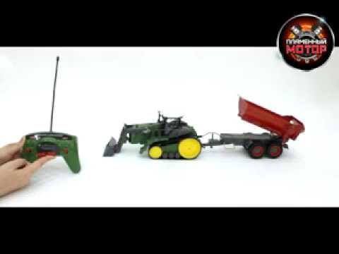 Трактор гусеничный с кошом и полуприцепом р/у 1:28, 8 каналов Код: 87575