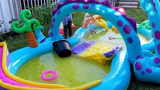 Intex Dino Play Centre Inflatable Pool : Unboxing , Setup & Review - Cool down in an heatwave