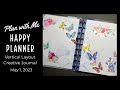 Happy Planner Vertical | Plan With Me | Creative Journal | May 1, 2023