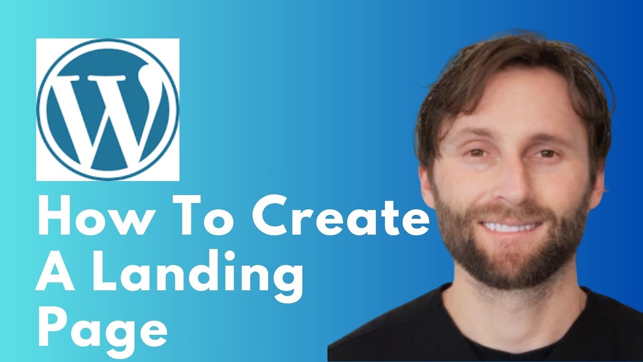 How to Create a Landing Page in WordPress [Full Guide 2026] - YouTube