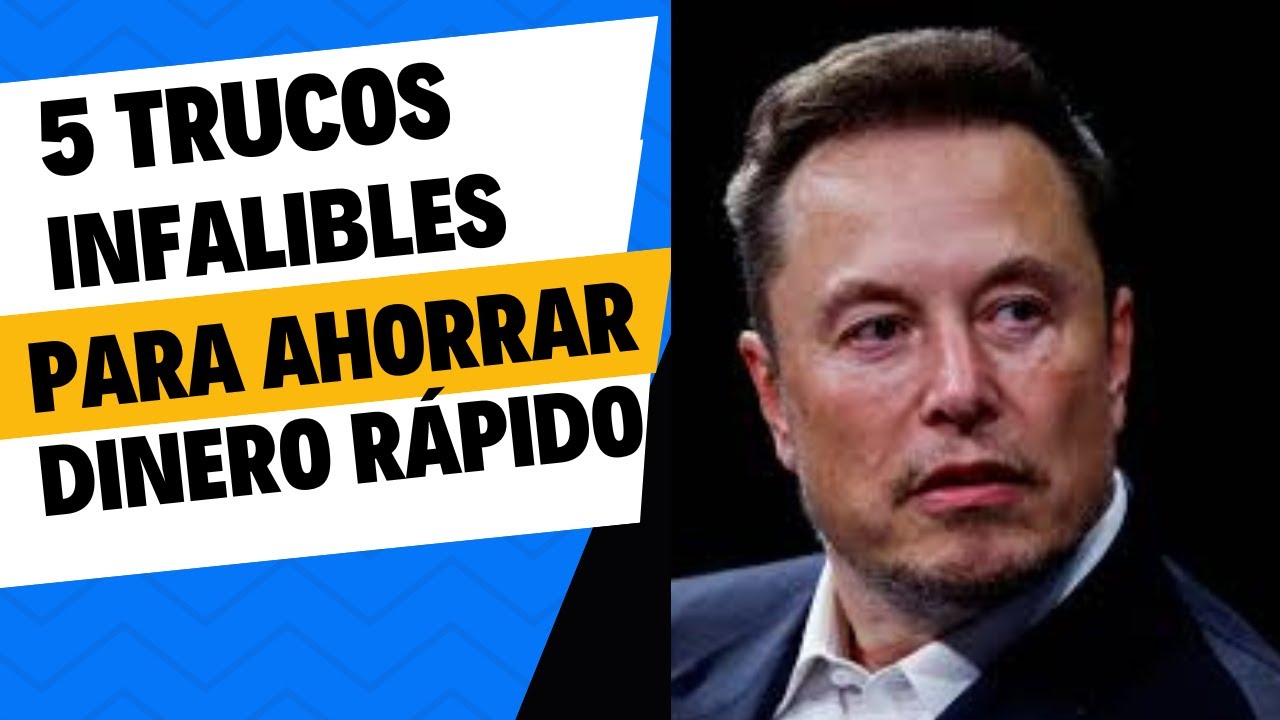 5 CONSEJOS INFALIBLES PARA AHORRAR DINERO RÁPIDO - YouTube