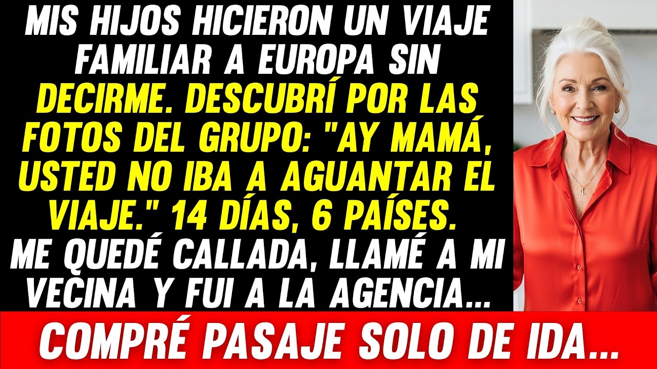 Mis Hijos Viajaron A Europa Sin Mí: 