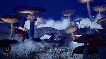 🍄Unreal Engine 5 Mysterious Mushroom Land Preview!🍄