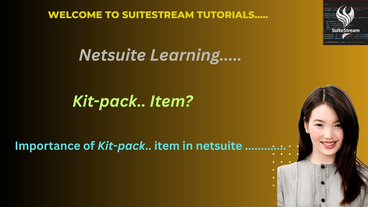 NetSuite item master: kit/Package  Items with Real Examples