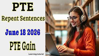 PTE Repeat Sentence Daily Drill | Reduce Hesitation &amp; Improve Speaking Flow (Day 18)