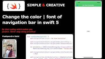 Change the color & font of UINavigationBar item in swift 5