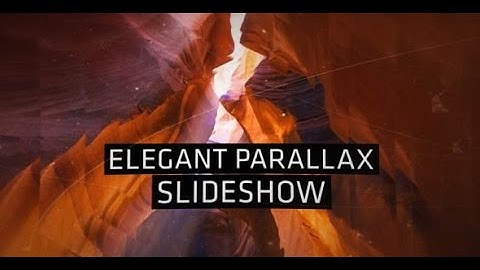 Elegant Parallax Slideshow (After Effects template)