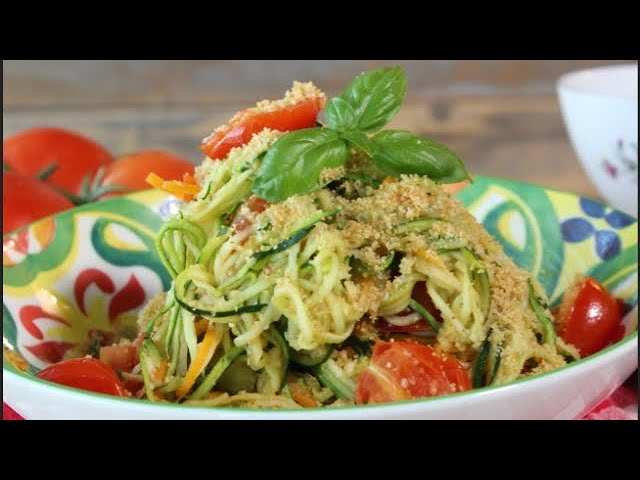 Ricetta Spaghetti di zucchine e patate con gamberi - Cucchiaio d