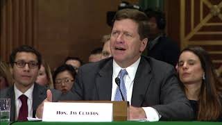 Sen. Warren Questions SEC Chairman about shareholder class-action lawsuits and the fiduciary rule