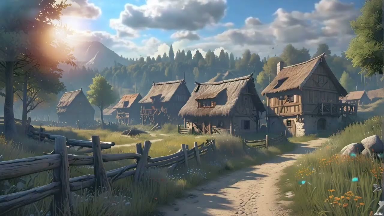 WAKE UP to the MOST RELAXING Morning Village Sounds and Bird Singing