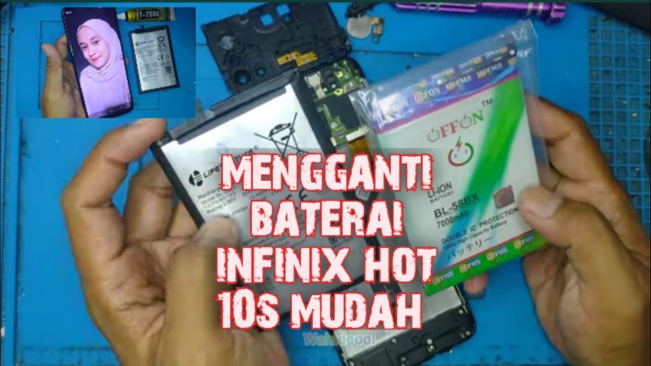 Заменить батарею в Infinix Hot 10s очень просто.