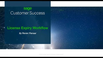 Sage X3 Webinar - License Expiry workflow