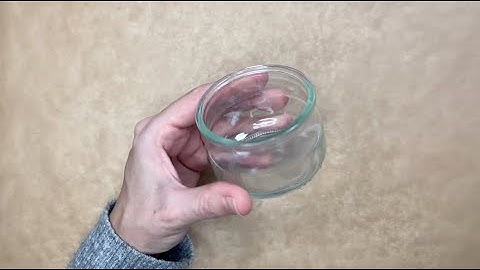 Schauen Sie, was ich mit diesem Glas gemacht habe!