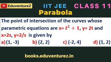 The point of intersection of the curves whose parametric equations are x= t^2+1, y= 2t and x=2s, y=
