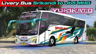 GARUDA MAS YUKIKATO‼️LIVERY BUS SRIKANDI TO JB5 MHD || BUSSID V4.1.1 screenshot 2