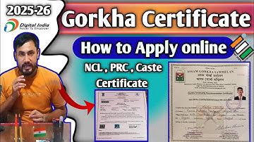 How to Apply Gorkha Certificate, PRC, Caste & Income Certificate in 2025|Step by Step Guide in Hindi