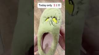 Festive Grinch Slippers with Adorable Fur & Graphics! #blackfriday