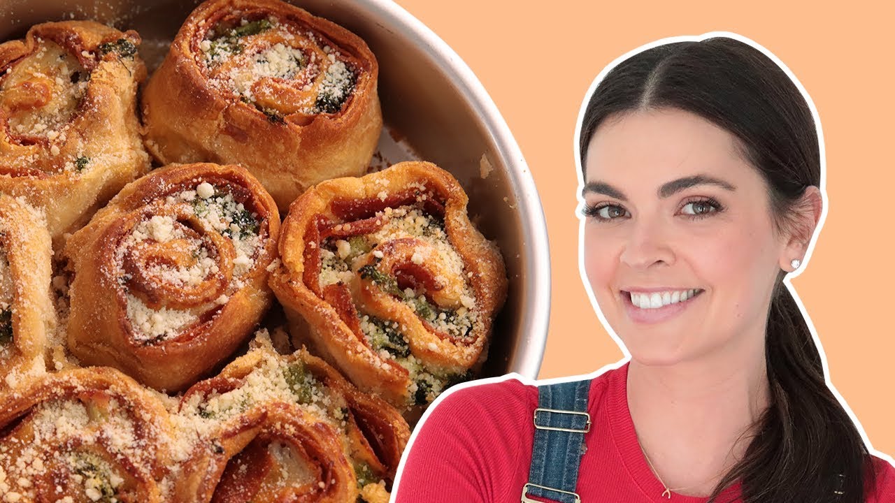 Broccoli and Pepperoni Pinwheels 