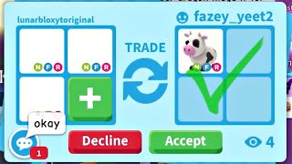 YUPPIE! I GOT A VERY HIGH DEMAND NEON COW FOR MY NEON PETS! + TRADED MY NEON ALBINO MONKEY#viral