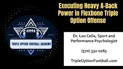 How to Run Heavy A-Back Power #flexbone #tripleoption #coaching