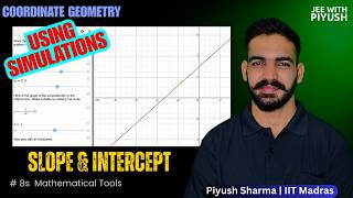 Slope and Intercept by Simulation | Coordinate Geometry Mathematical Tools | JEE physics | #jee