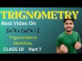 Class 10 th|| TRIGONOMETRY 🔥|| Trigonometric Identities Chapter 8|| Maths 👍
