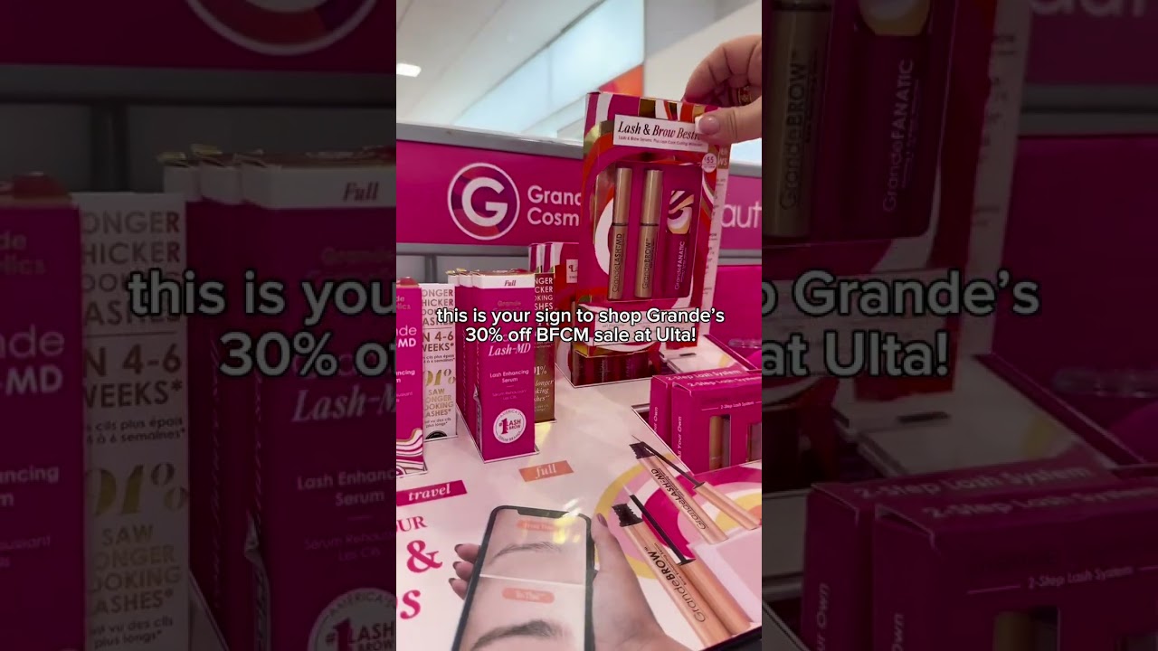 surprise! everything from grande is 30% off at ulta for black friday now - 12/1 ✨