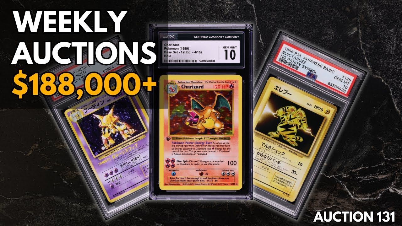 auction house pokemon cards These are The Most Expensive Pokemon Card Auctions of The Week! (Auction  131)